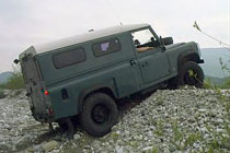 Landy �berwindet Steilstufe am Tagliamento